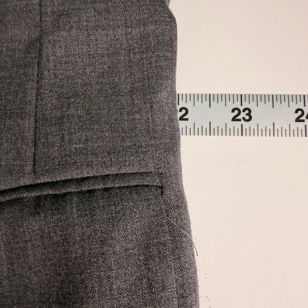 Jos. A.‎ Bank Mens 44L Suit Jacket Grey Two Button Blazer Professional 100% Wool